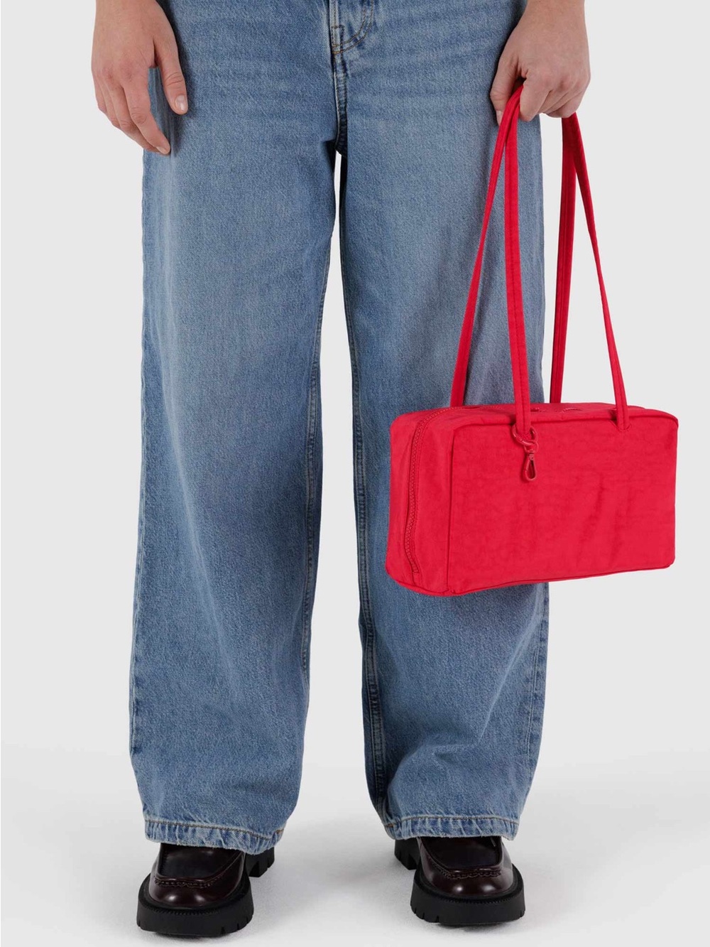BAGGU Bowler Bag in Candy Apple